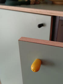 Detail van keukenbouw